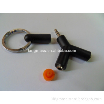 Shenzhen Factory Direct Supply Colored PVC Music Headphone Splitter for Audio Devices
